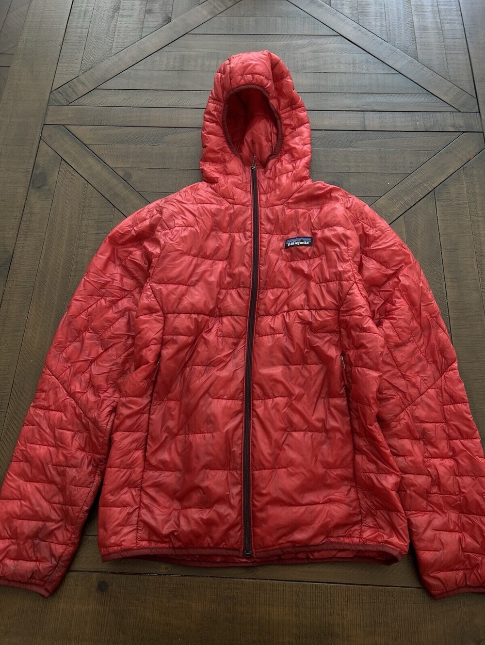 Patagonia Micro Puff Insulated Hoody Men's - Extra Small XS Excellent Red